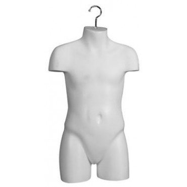 0393 - MATTE WHITE CHILD'S TORSO