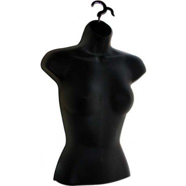 7600878 - FREESTANDING FEMALE TORSO FORM BLACK