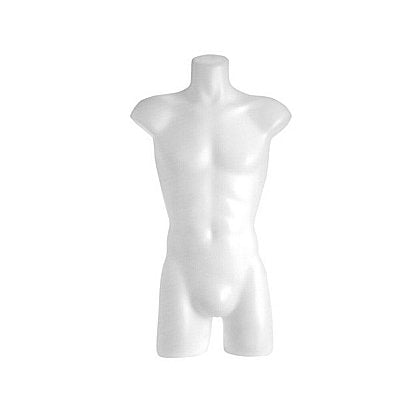 7601013 - MANS PLASTIC WHITE TORSO