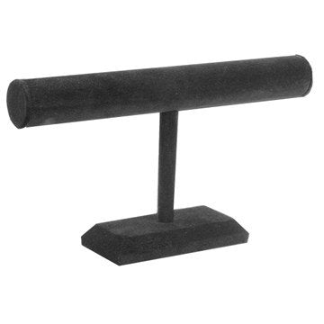 6119 - BLACK VELVET T BAR BRACELET DISPLAY