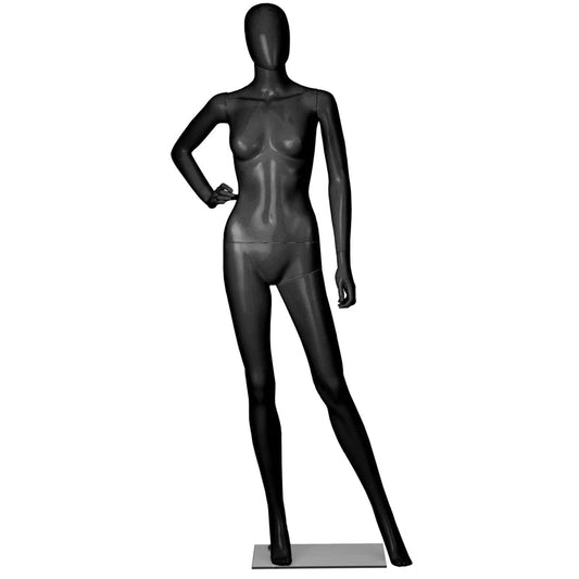 9091 - GLOSSY BLACK  PLASTIC MANNEQUIN