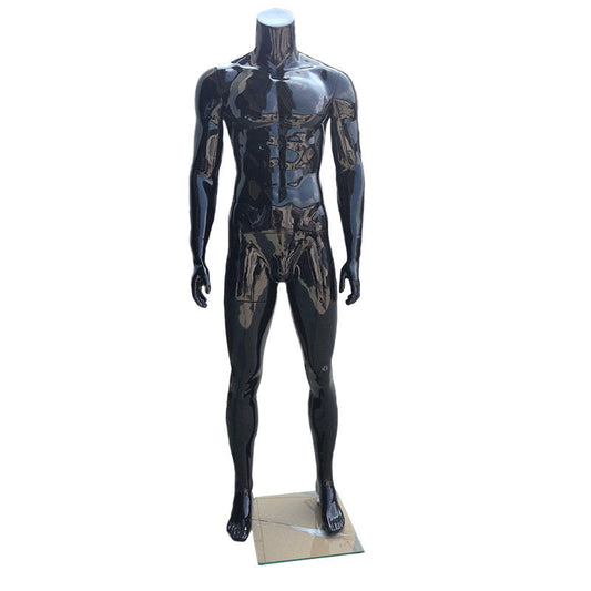 7609129 - GLOSSY HEADLESS MALE MANNEQUIN FIBERGLASS