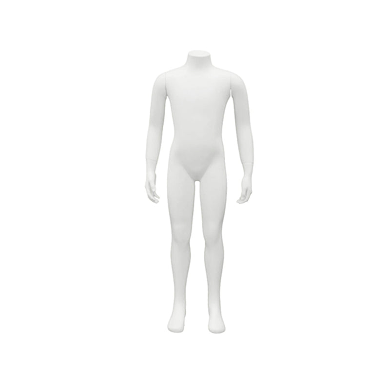 7609993 - HEADLESS CHILD MANNEQUIN MATTE WHITE 12 YEARS OLD