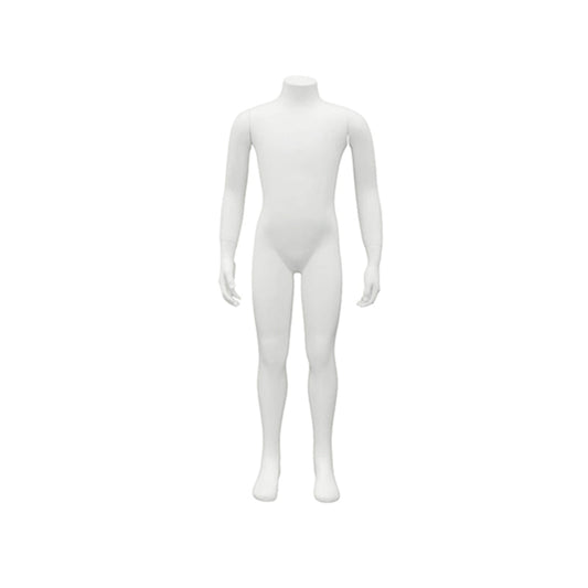 7609993 - HEADLESS CHILD MANNEQUIN MATTE WHITE 12 YEARS OLD