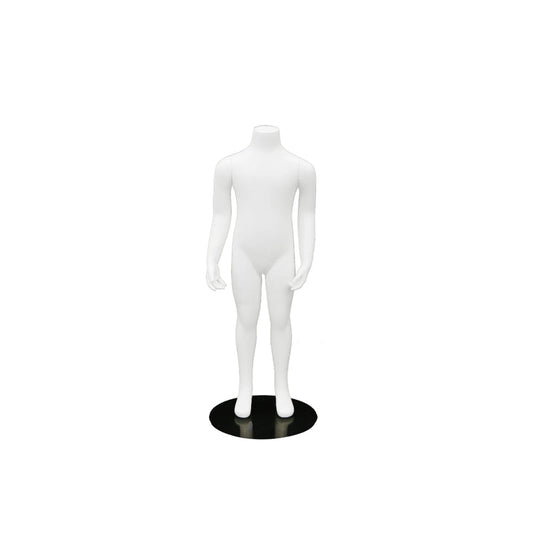 7609996 - HEADLESS CHILD MANNEQUIN MATTE WHITE 4 YEARS OLD