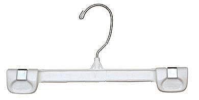 0085 - PLASTIC SKIRT & PANT HANGER CLEAR 10" PACK 200