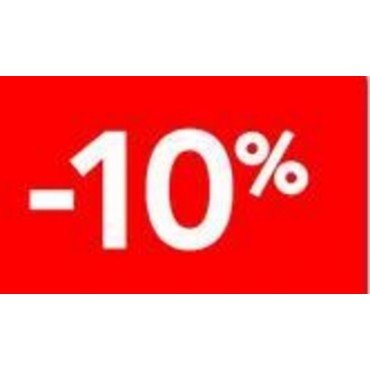 7900880 - ENSEIGNE -10% 2 FACE 7"X11"