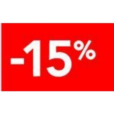 7900882 - ENSEIGNE -15% 2 FACE 7"X11"