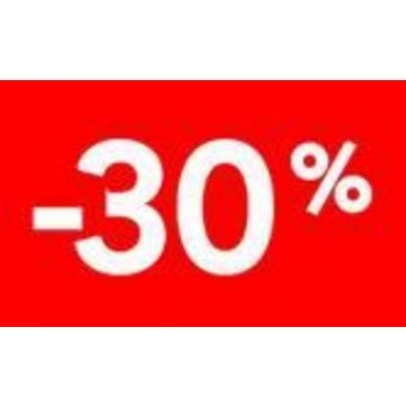 7900886 - ENSEIGNE -30% 2 FACE 7"X11"