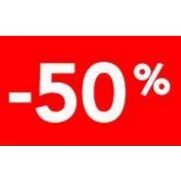 7900890 - ENSEIGNE -50% 2 FACE 7"X11"