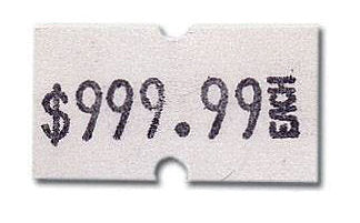 7910074 - White permanent label