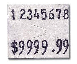 7910077 - White permanent label