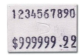 7910857 - White removable label