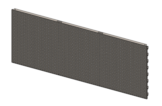 Gondola perforated back panel