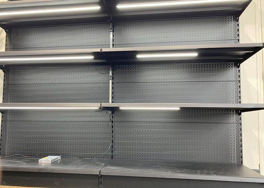 MAGNETIC LED TRACK 47.25" WITH SINGLE POWER SOURCE AND PLUG (FOR UP TO 8 LED LIGHTS)