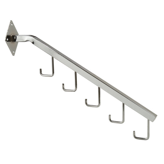 7230030 - 5 HOOK CHROME WATERFALL WALLMOUNT