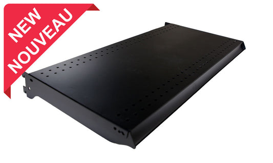 HDG HEAVY DUTY MATTE BLACK GONDOLA SHELVING SYSTEM