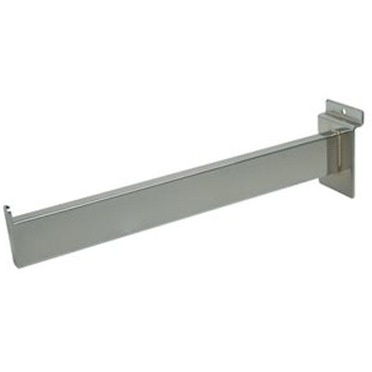 2500 - SLATWALL FACEOUT BRACKET CHROME 12"