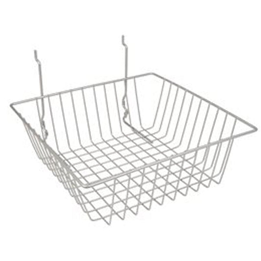 7231382 - 12"X12"X4"H SMALL EPOXY CHROME BASKET
