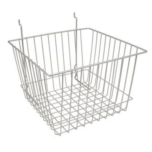 7231387 - 12"X12"X8"H DEEP EPOXY CHROME BASKET FOR RETAIL STORE