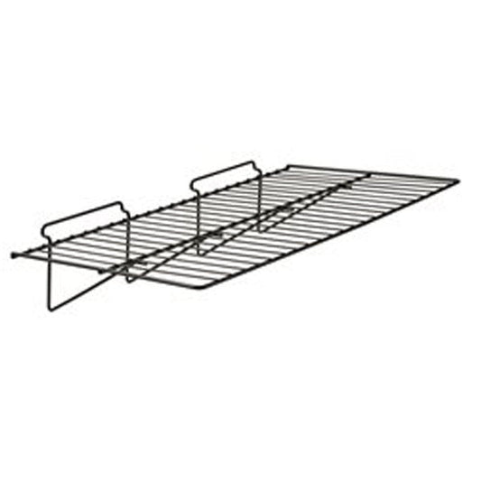 2397 - STRAIGHT SLATWALL SHELF BLACK 23.5"X12"