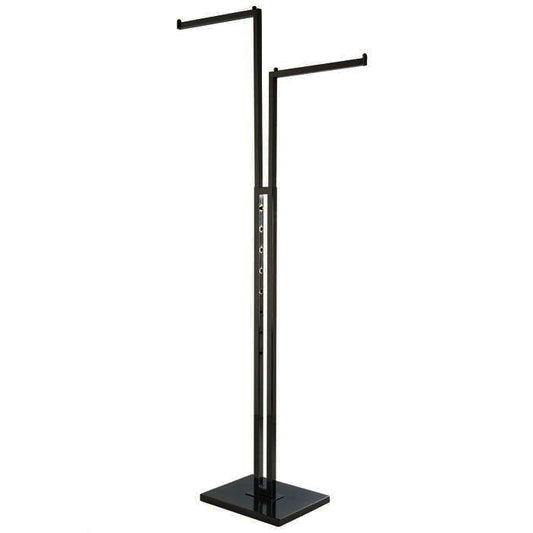 7300525 - TWO WAY STRAIGHT ARMS - SQUARE TUBING - BLACK