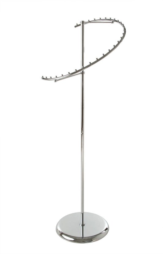 7300132 - SPIRAL CLOTHING RACK 29 BALLS CHROME