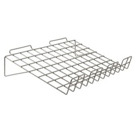 32394 - SLANTED SLATWALL SHELF WITH 3" LIP GREY 22.5"X14"