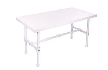 7124 - Pipeline nesting table small white with white top