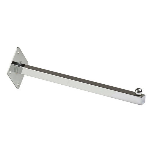 0042 - 12" CHROME SQUARE TUBING FACEOUT WALLMOUNT