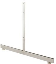 5029 - 2 RECTANGULAR TUBING LEGS FOR GRID PANEL CHROME